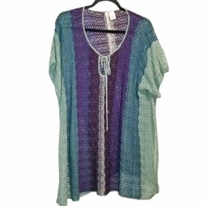 Absolutely Creative Worldwide OVERSIZED Poncho Style Top